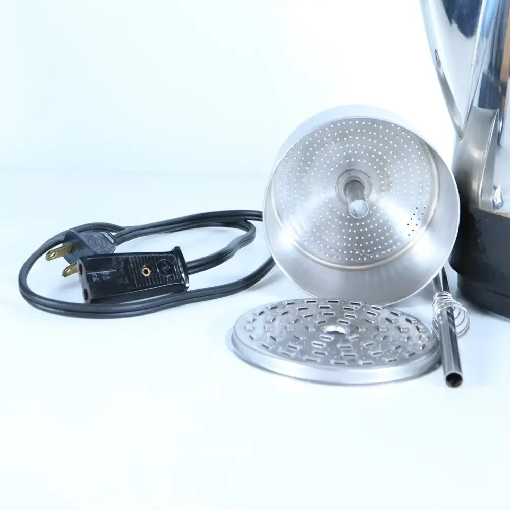 Presto 12 Cup Stainless Steel Coffee Maker Model 02811 04 Vintage